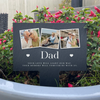 Personalised Multi Photo Upload Slate Garden Sign