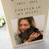 Personalised Wooden Photo Upload Pet Memorial Tealight Candle Holder