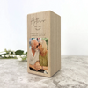 Personalised Wooden Photo Upload Memorial Tealight Candle Holder