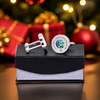 Personalised Daddy Love You To The Moon and Back Cufflinks Silver Finish