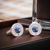 Personalised Of all the . . . In The World Cufflinks Silver Finish