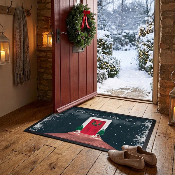 Personalised Festive Home Door Mat