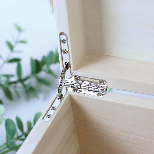 Personalised Jungle Animals New Baby White Wooden Memory Box