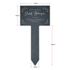 Personalised Wreath Design Slate Garden Sign