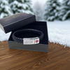 Personalised Men's Woven Leather Medical Bracelet