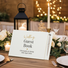 Personalised Black & Gold Free Text Guestbook