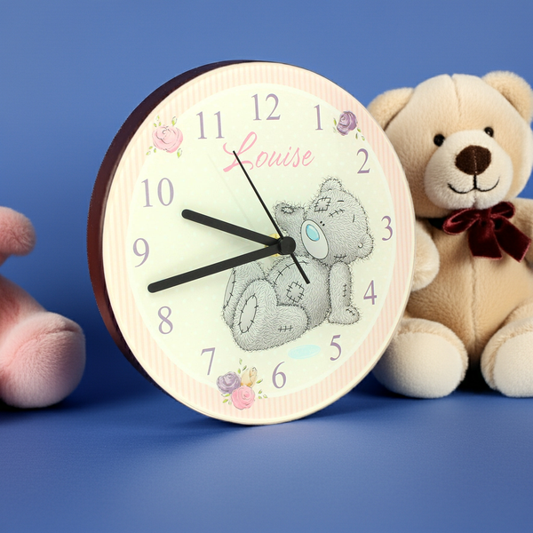 Personalised Me To You Glass Clock