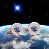 Personalised Of all the . . . In The World Cufflinks Silver Finish