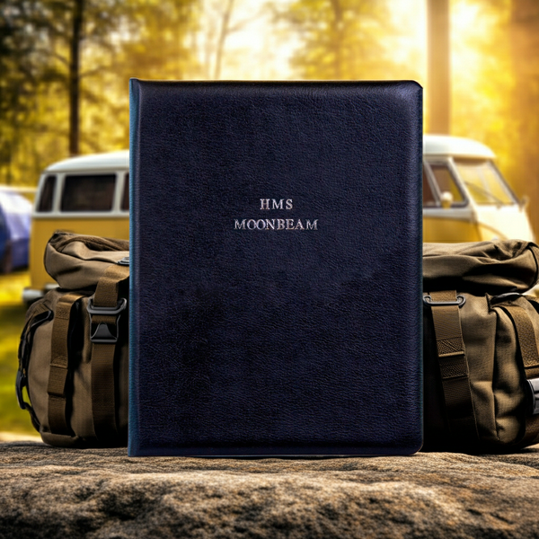 Personalised Luxury Hand Bound Leather Log Book