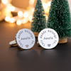 Personalised This Daddy Belongs To Cufflinks Silver Finish