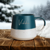 Personalised Name Blue Speckled Ceramic Mug