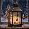 Personalised Christmas Gonk Black LED Lantern