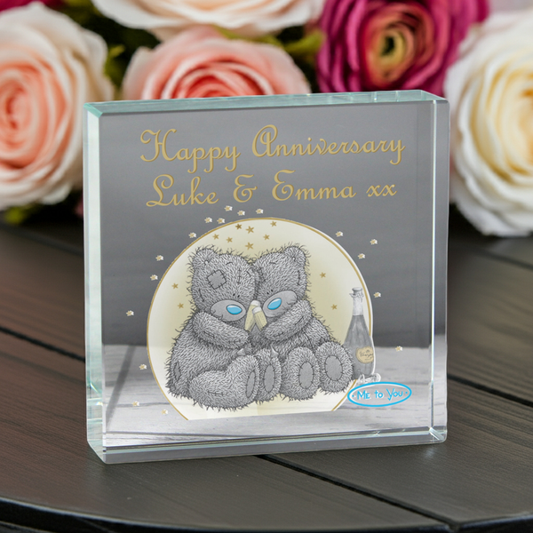 Personalised Me To You Gold Stars Crystal Token