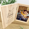 Personalised In Loving Memory Dove Memorial Wooden Book Photo Frame 7" x 5" Photo