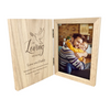 Personalised In Loving Memory Dove Memorial Wooden Book Photo Frame 7" x 5" Photo
