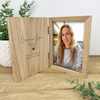 Personalised Memorial Wooden Book Photo Frame 7" x 5" Photo