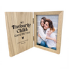 Personalised My Favourite Child Gave Me This Book Wooden Photo Frame 7" x 5" Photo