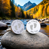 Personalised New Daddy Cufflinks Silver Finish