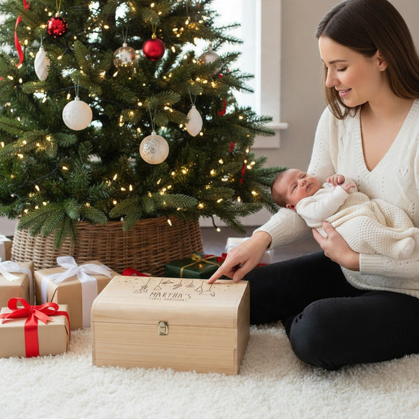 Personalised Baby's First Christmas Eve Chest