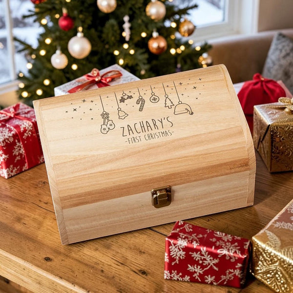 Personalised Baby's First Christmas Eve Chest