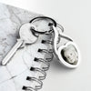 Personalised Heart Photo Upload Keyring