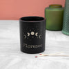 Personalised Halloween Celestial Moon Phase Tealight Candle Holder