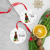 Personalised Big Dog Ceramic Christmas Ornament