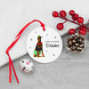 Personalised Big Dog Ceramic Christmas Ornament