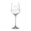 Personalised Spiral Wine Glass with Swarovski Crystals