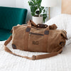 Monogrammed Luxury Waxed Canvas Holdall