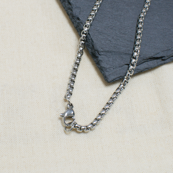 Personalised Men's Brushed Stainless Steel Medical Dog Tag Necklace