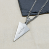 Personalised Men's Stainless Steel Tribal Arrowhead Necklace