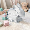 Personalised Silver Plated Rabbit Money Box