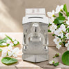 Personalised Silver Plated Train Money Box with First Tooth and Curl Carriage
