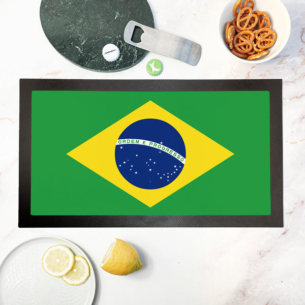 Personalised Flag Football Bar Mat