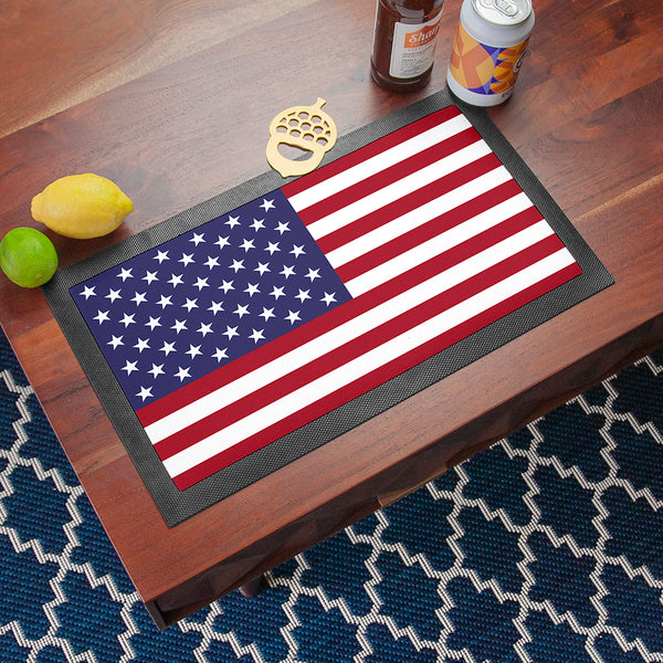 Personalised Flag Football Bar Mat