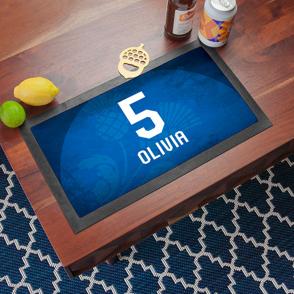 Personalised Scotland Football Bar Mat