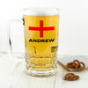 Personalised Flag Glass Football Tankard