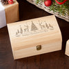 Personalised Festive Forest Christmas Eve Keepsake Chest
