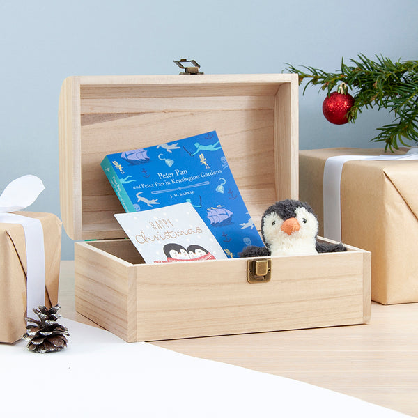 Personalised Festive Forest Christmas Eve Keepsake Chest