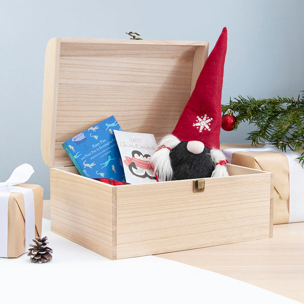 Personalised Festive Forest Christmas Eve Keepsake Chest
