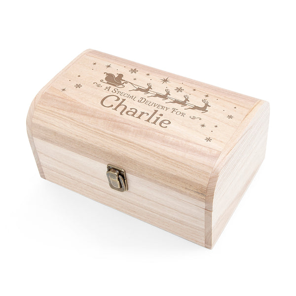Personalised Santa's Special Delivery Christmas Eve Chest