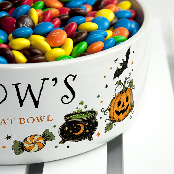 Personalised Halloween Trick or Treat Serving Bowl