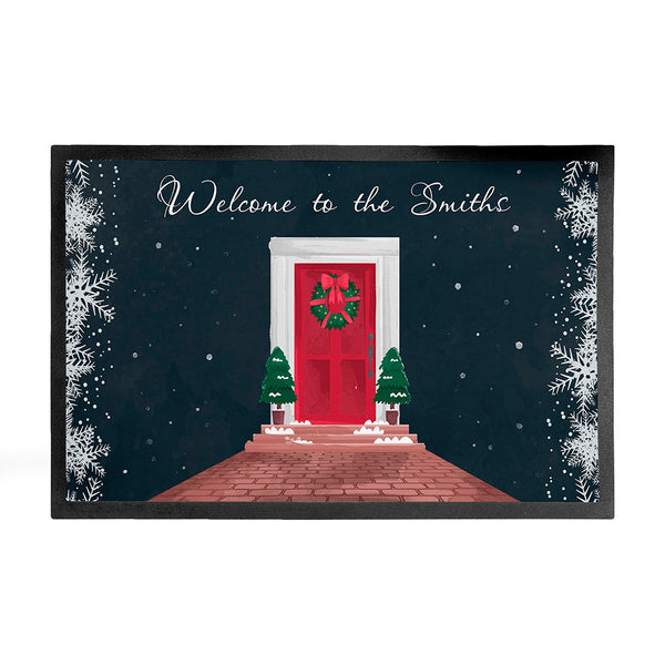 Personalised Festive Home Door Mat