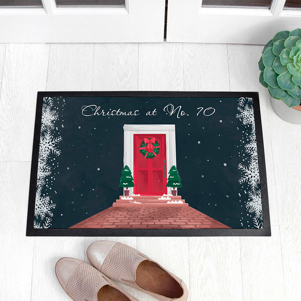 Personalised Festive Home Door Mat