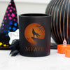 Personalised Halloween Howling Wolf Tealight Candle Holder