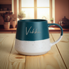 Personalised Name Blue Speckled Ceramic Mug