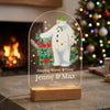 Personalised The Snowman Christmas Wishes LED sign