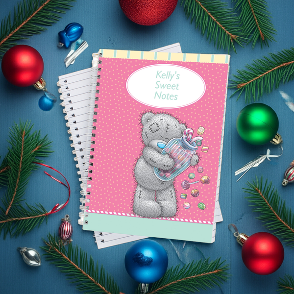 Personalised Me to You Candy Girl A5 Notebook