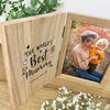 Personalised The World's Best Mum Wooden Book Photo Frame 7" x 5" Photo